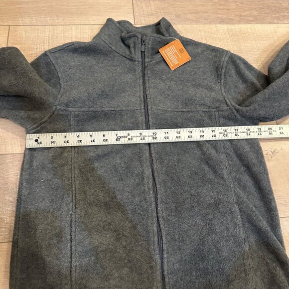 HARRITON WOMENS LARGE 14/16 GRAY FLEECE ZIP UP JACKET NEW - Picture 4 of 8
